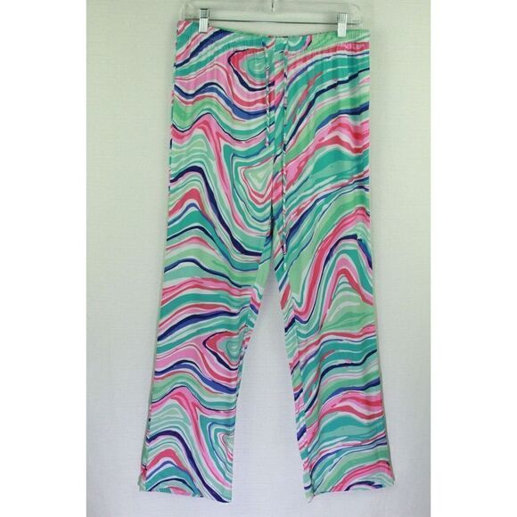Viv & Lou Pants Elastic Waist Pull On Mod Hippie Colorful Womens S/M - Picture 1 of 5